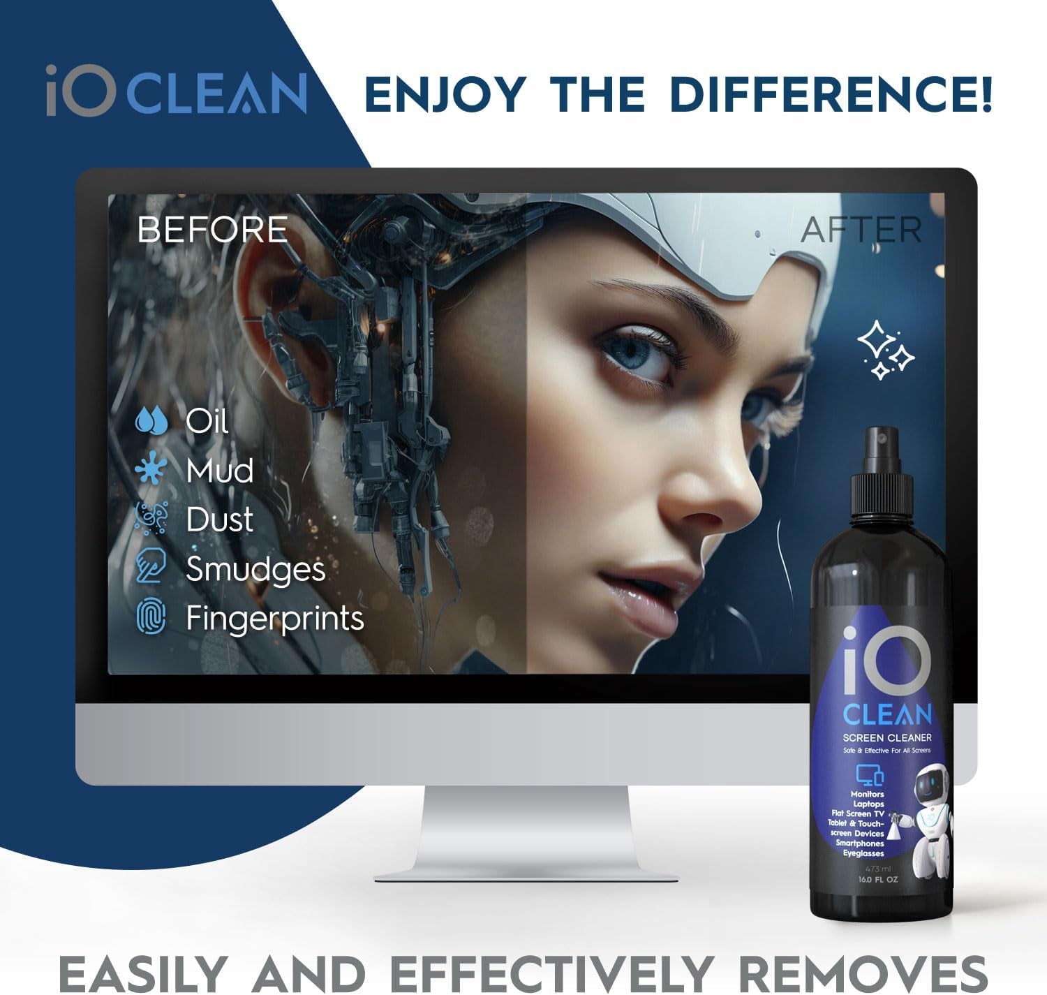 Screen Cleaner Spray (16Oz - 473Ml) 