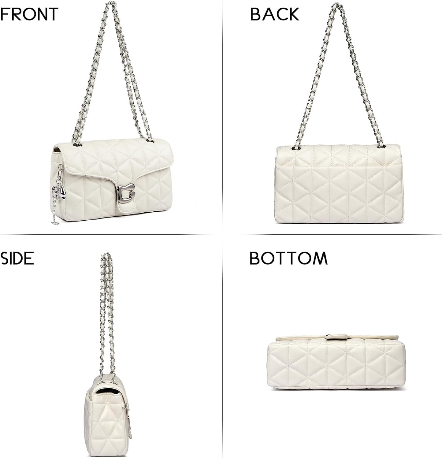 Quilted Crossbody Bags for Women 
