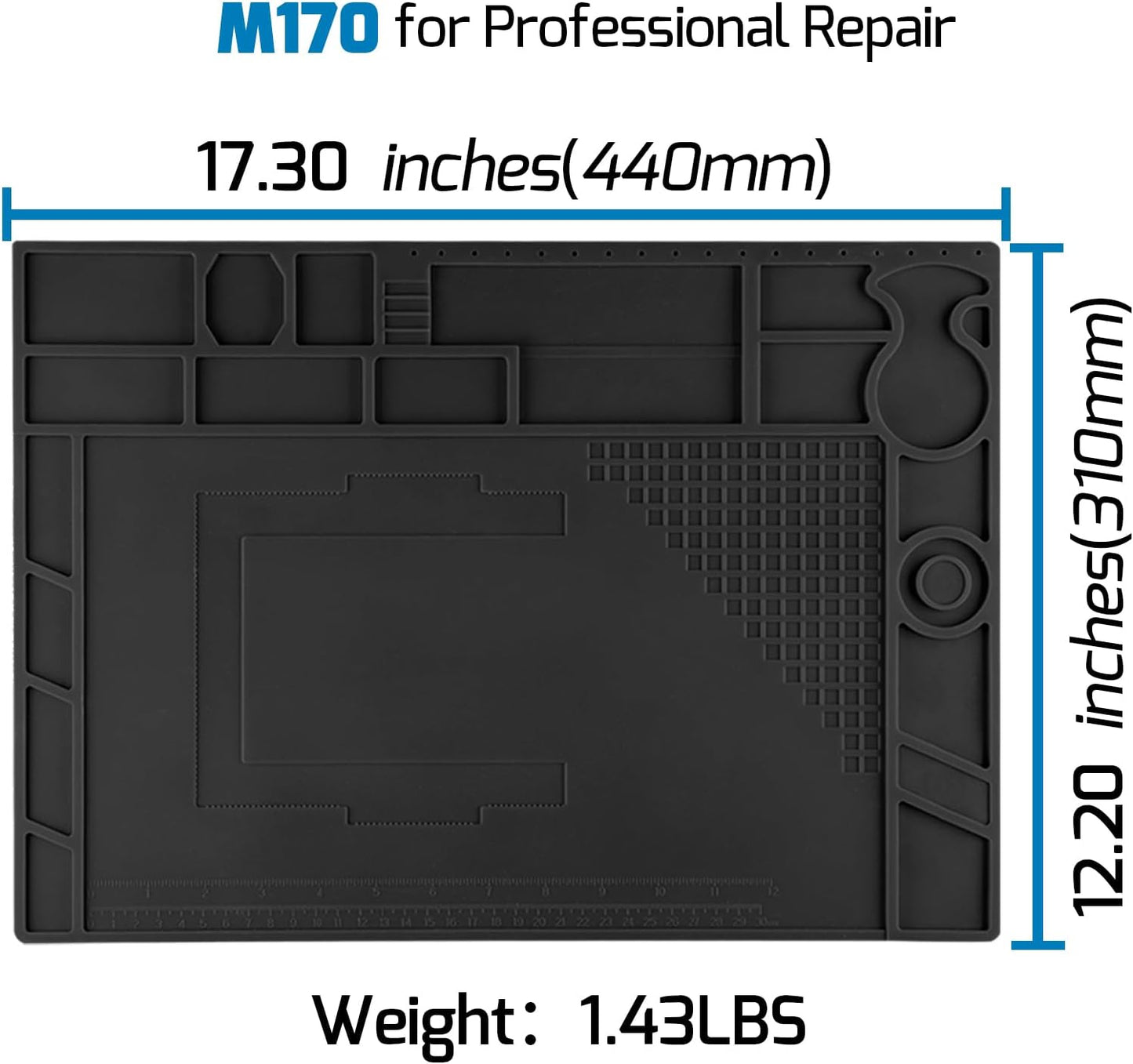 M170 Silicone Soldering Mat 17.3X12.2