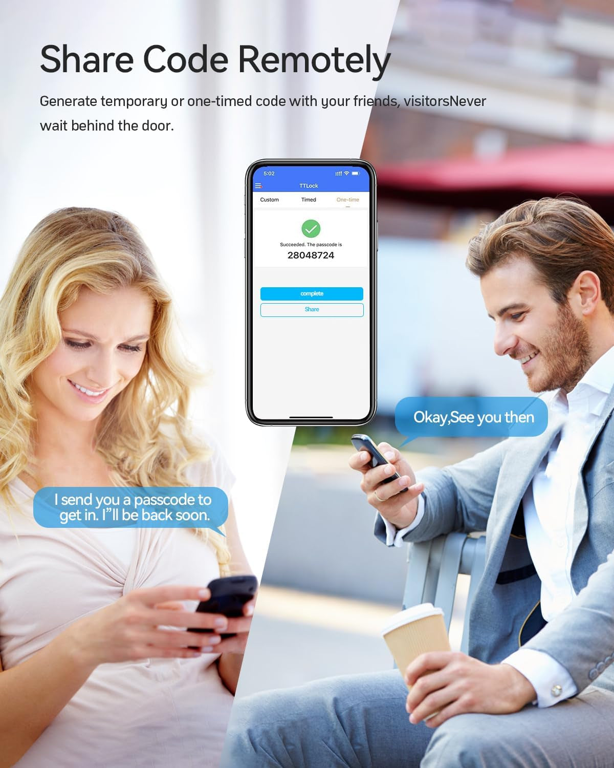 Smart Door Lock Fingerprint, Keyless