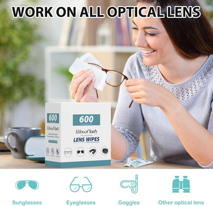 600 Count Lens Wipes for Eyeglasses