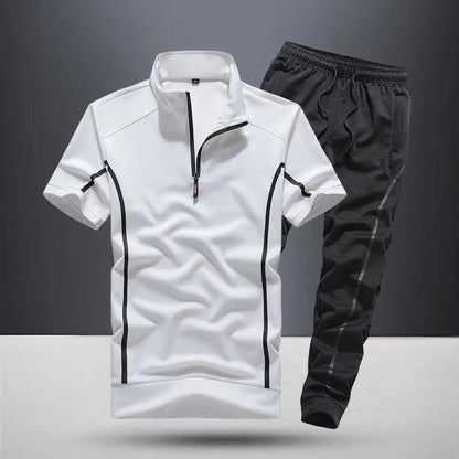 Men's Summer Zippered Sport Suit