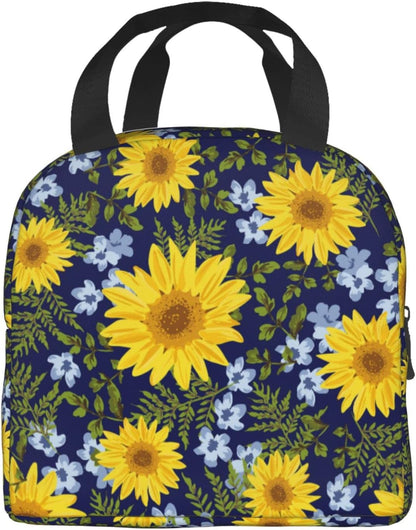 Sunflower Navy Foliage Trendy Insulated