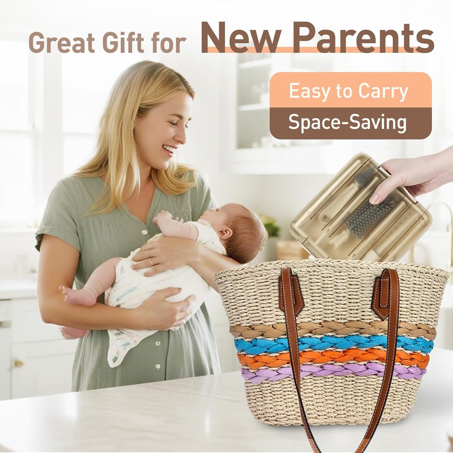 Baby Bottle Brush Set 6In1 Travel Bottle