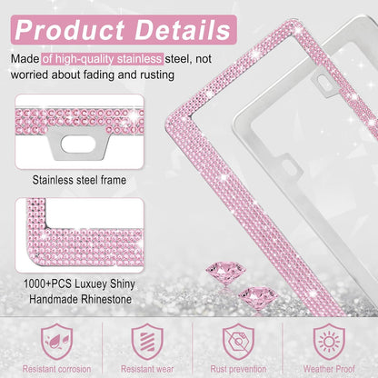 Bling License Plate Frame for Women