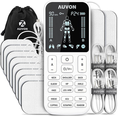 4 Outputs TENS Unit Muscle Stimulator 
