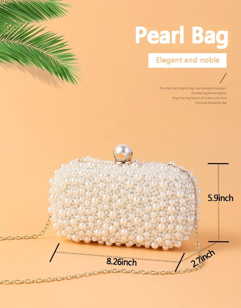 Women'S Evening Handbags Pearl Clutch