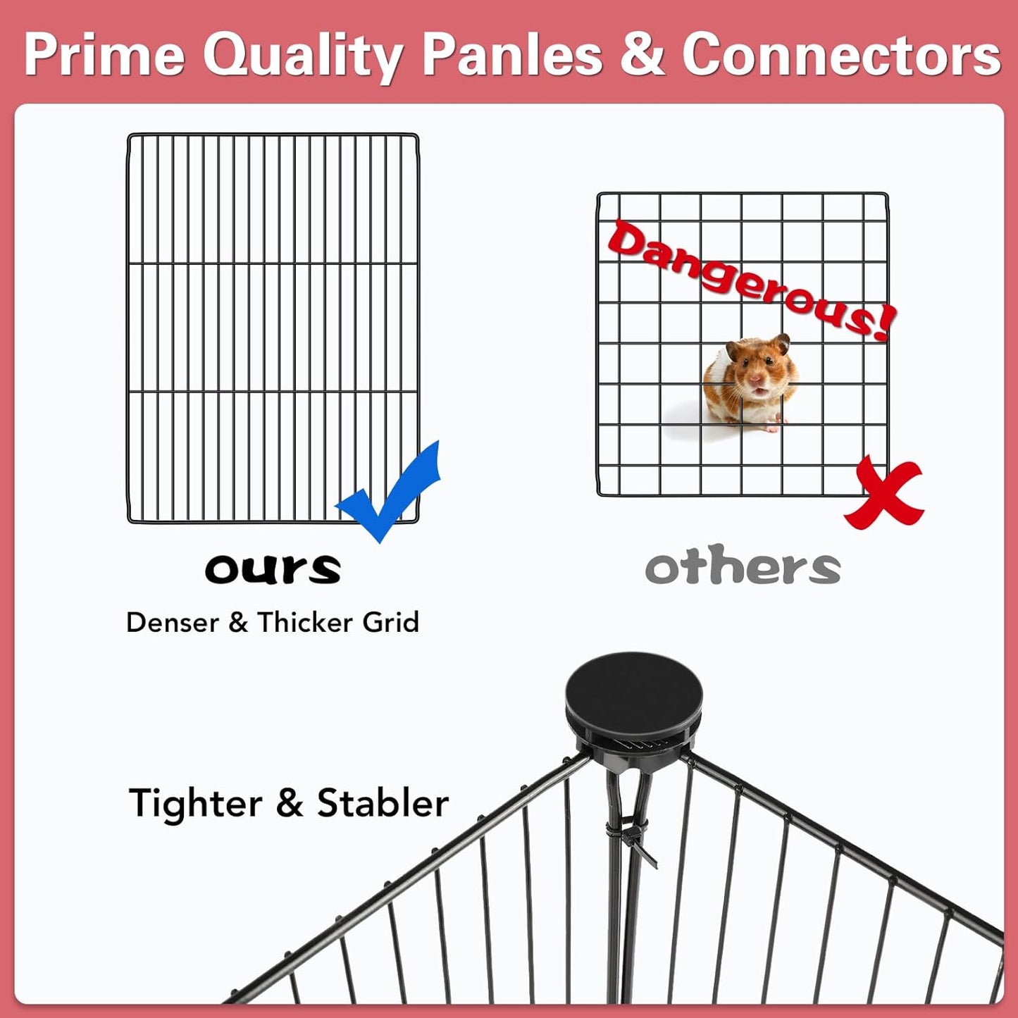 12 Panels Small Animal Playpen, 48" 