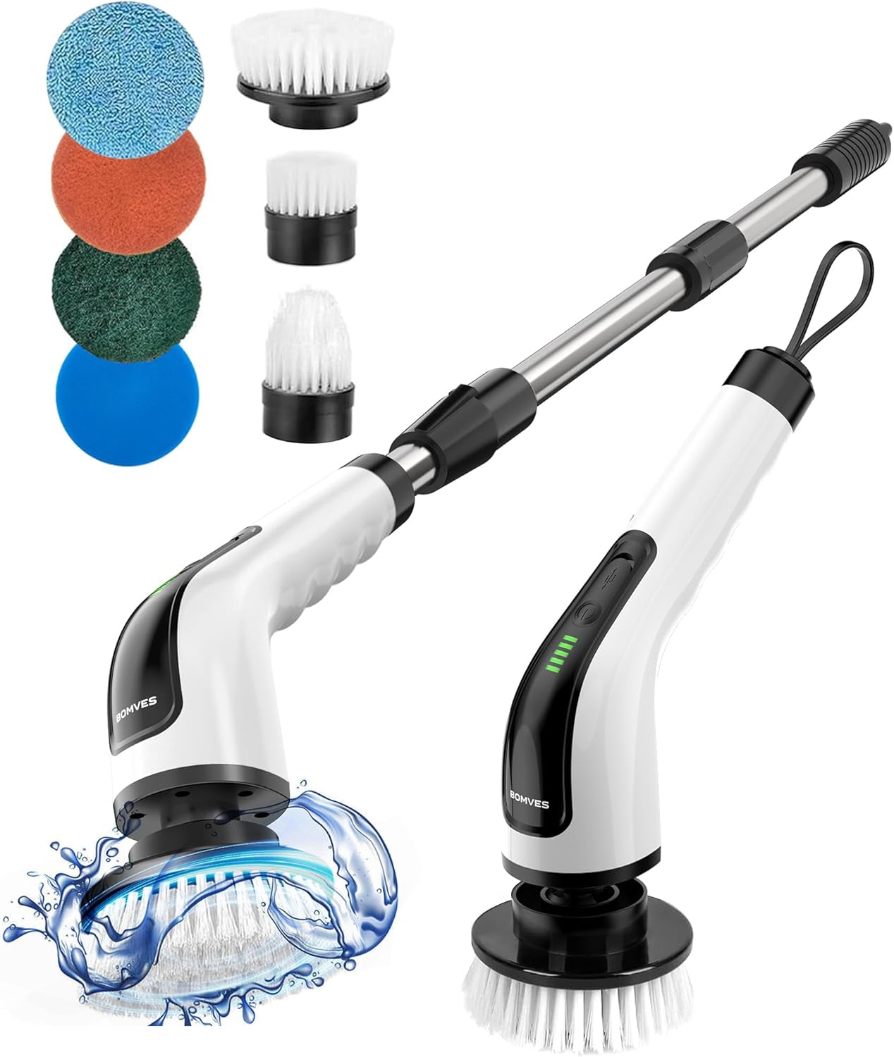 Electric Spin Scrubber,Cordless Cleaning