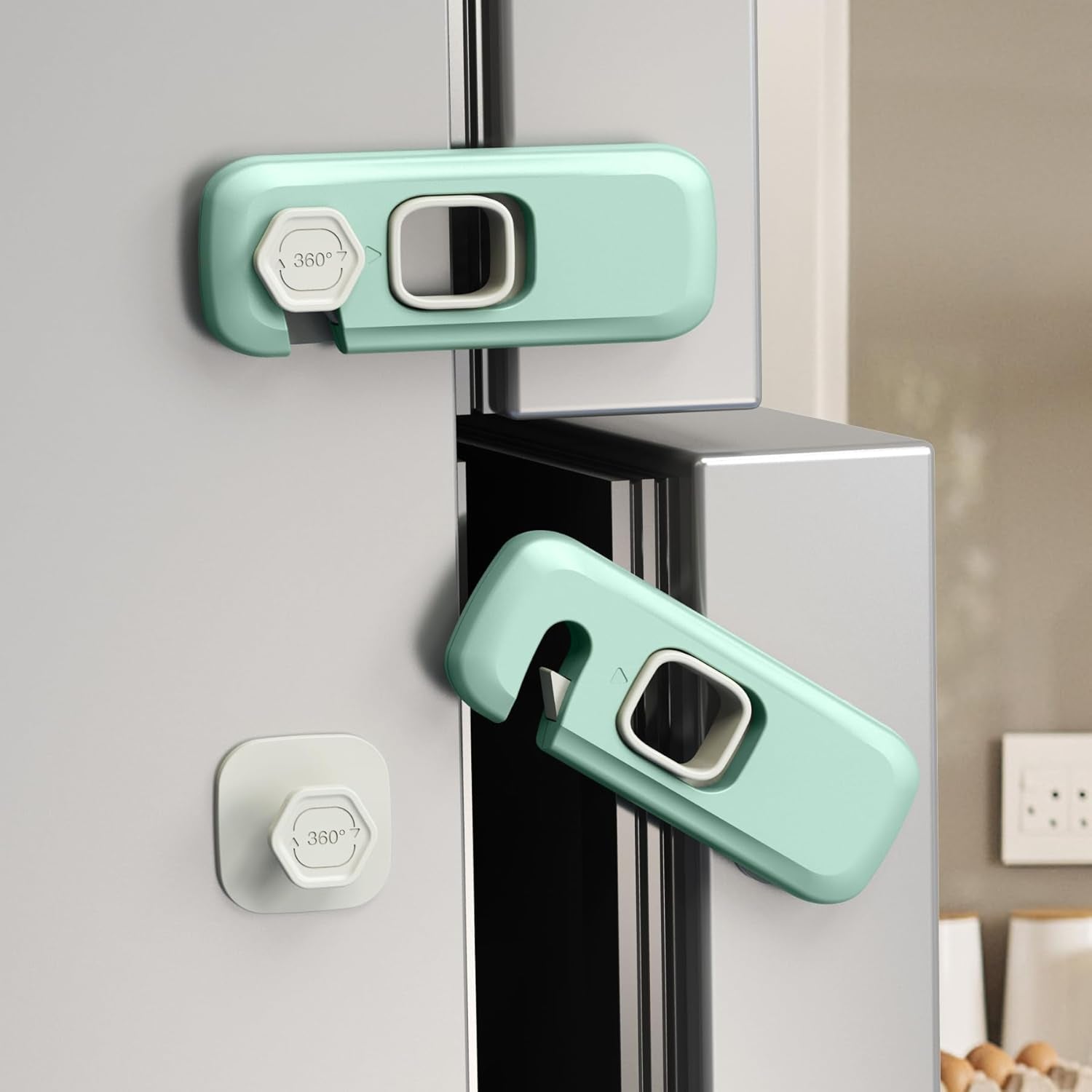 5 Pack Child Proof Refrigerator Lock,