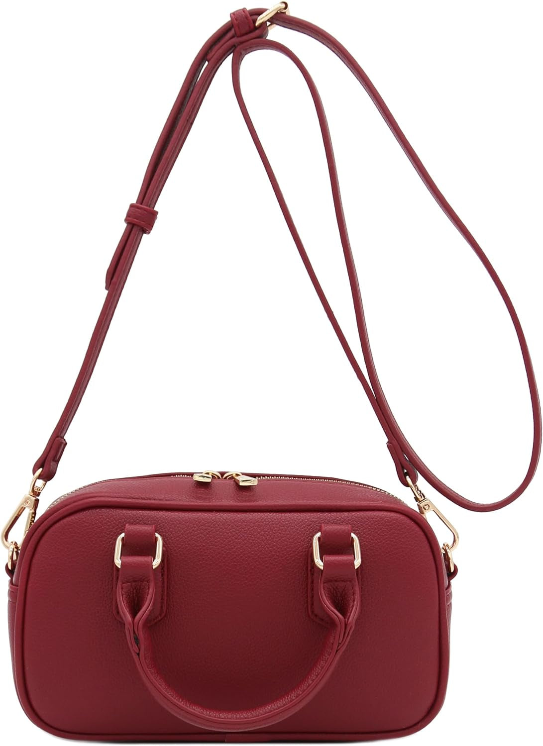 Mini PU Leather Satchel Purse Top Handle