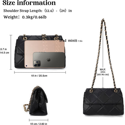 Quilted Crossbody Purses for Women Small