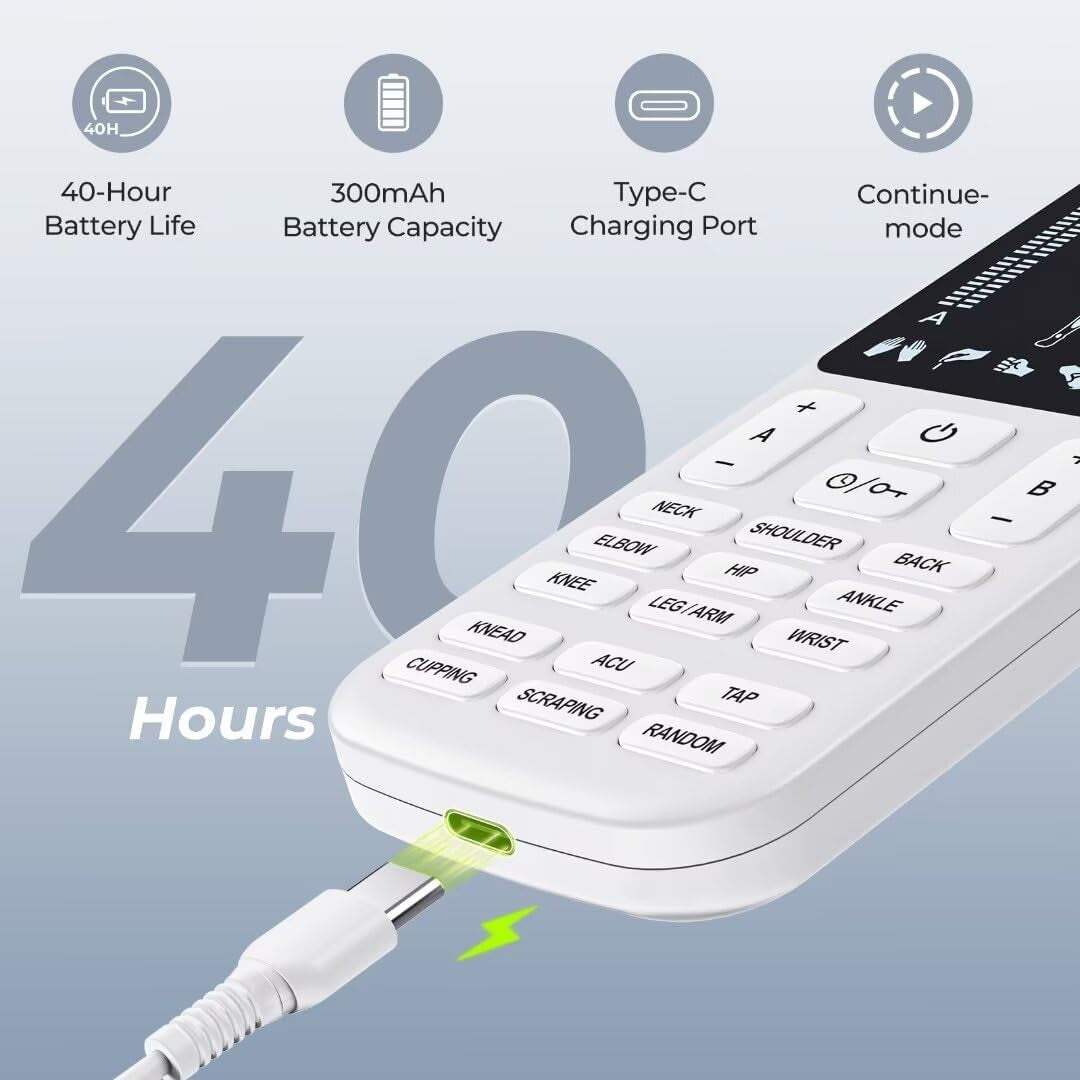 4 Outputs TENS Unit Muscle Stimulator 