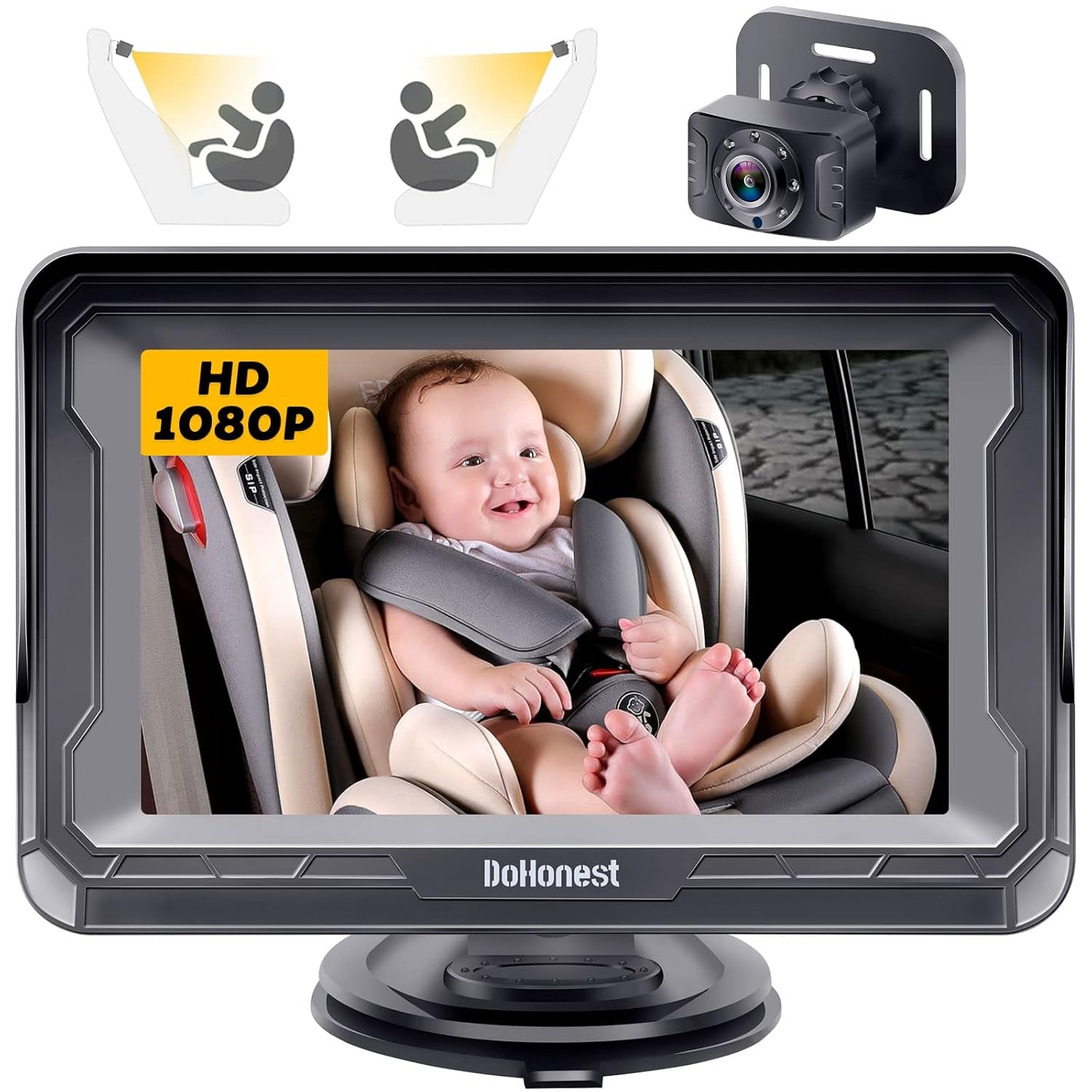 Baby Car Camera HD 1080P - Rear-Facing