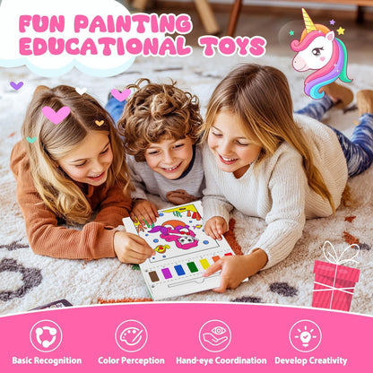 3 Pack Paint with Water Coloring Books 