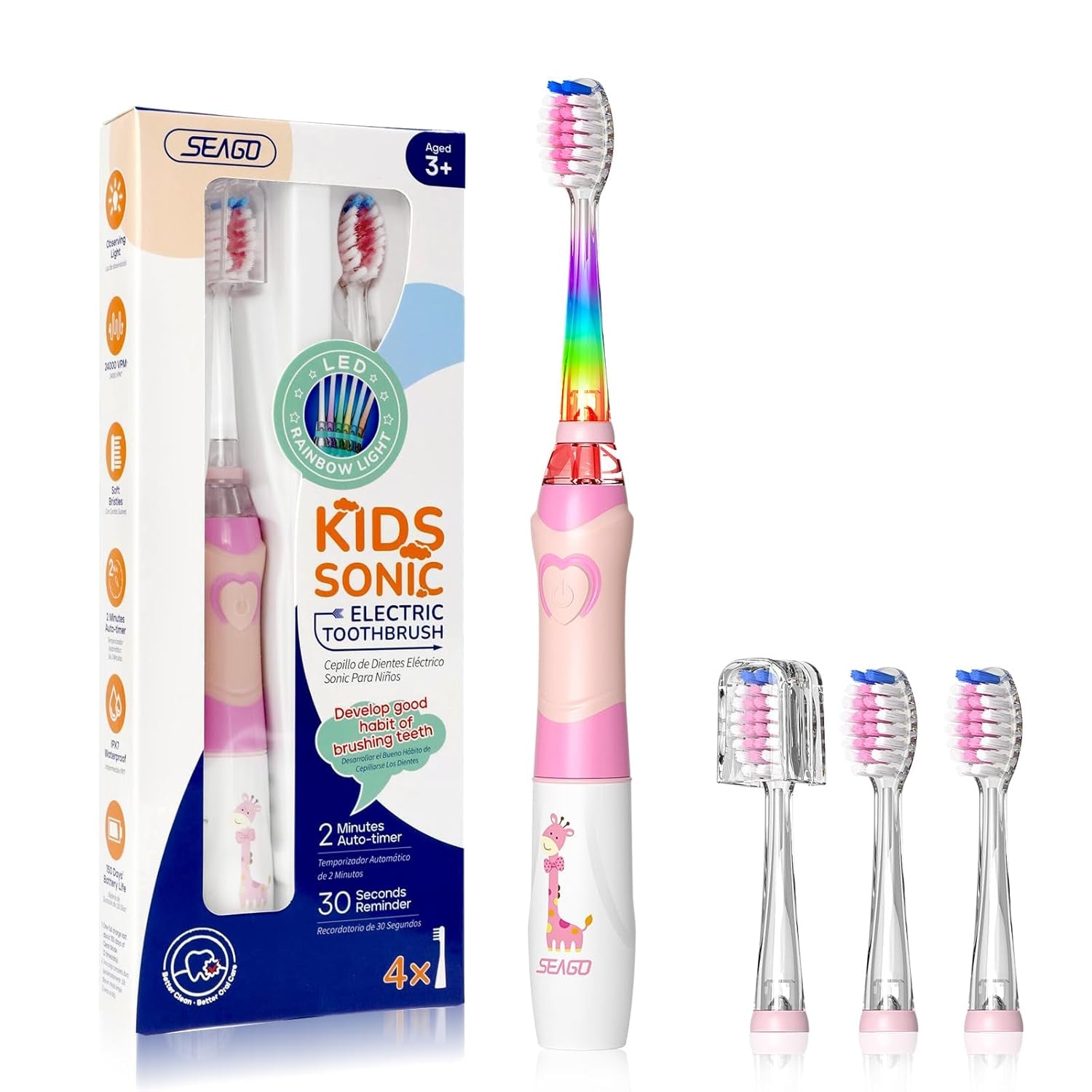 Kids Electric Toothbrush with 2Min Timer