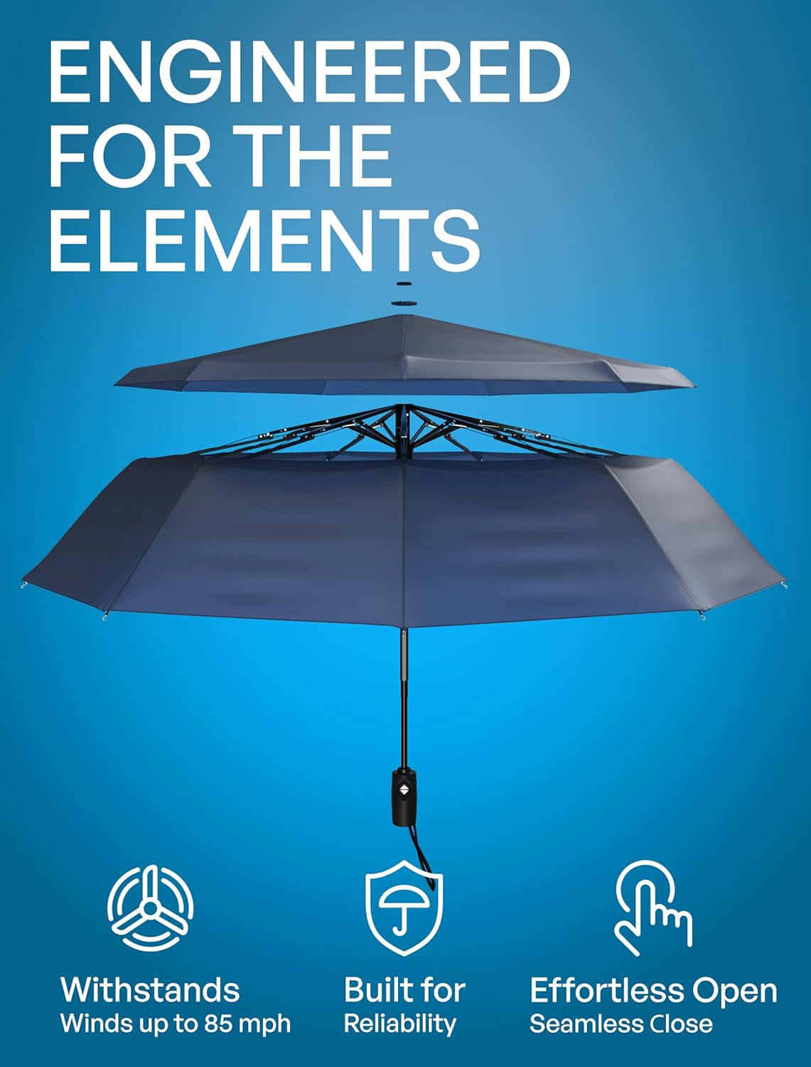 REPEL Windproof Travel Umbrella -Compact