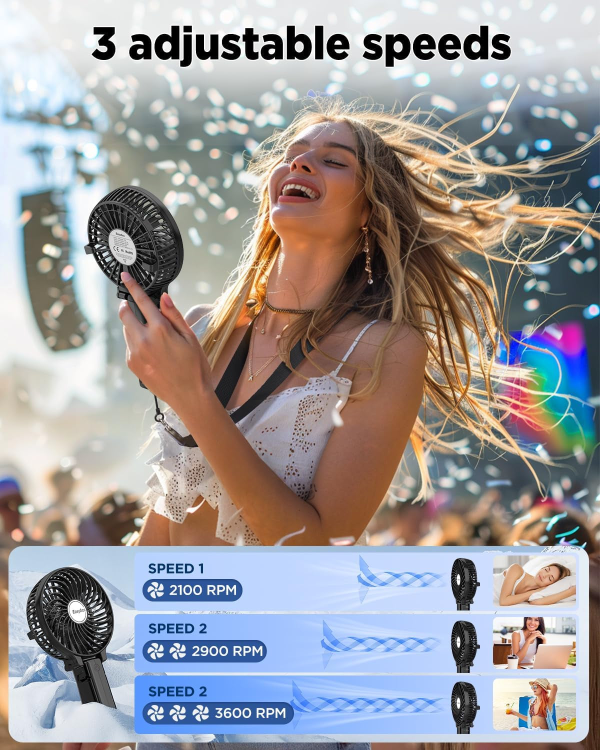 Mini Handheld Fan,Portable Fan Small USB