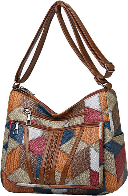 Trendy Crocodile Print Soft Leather Tot
