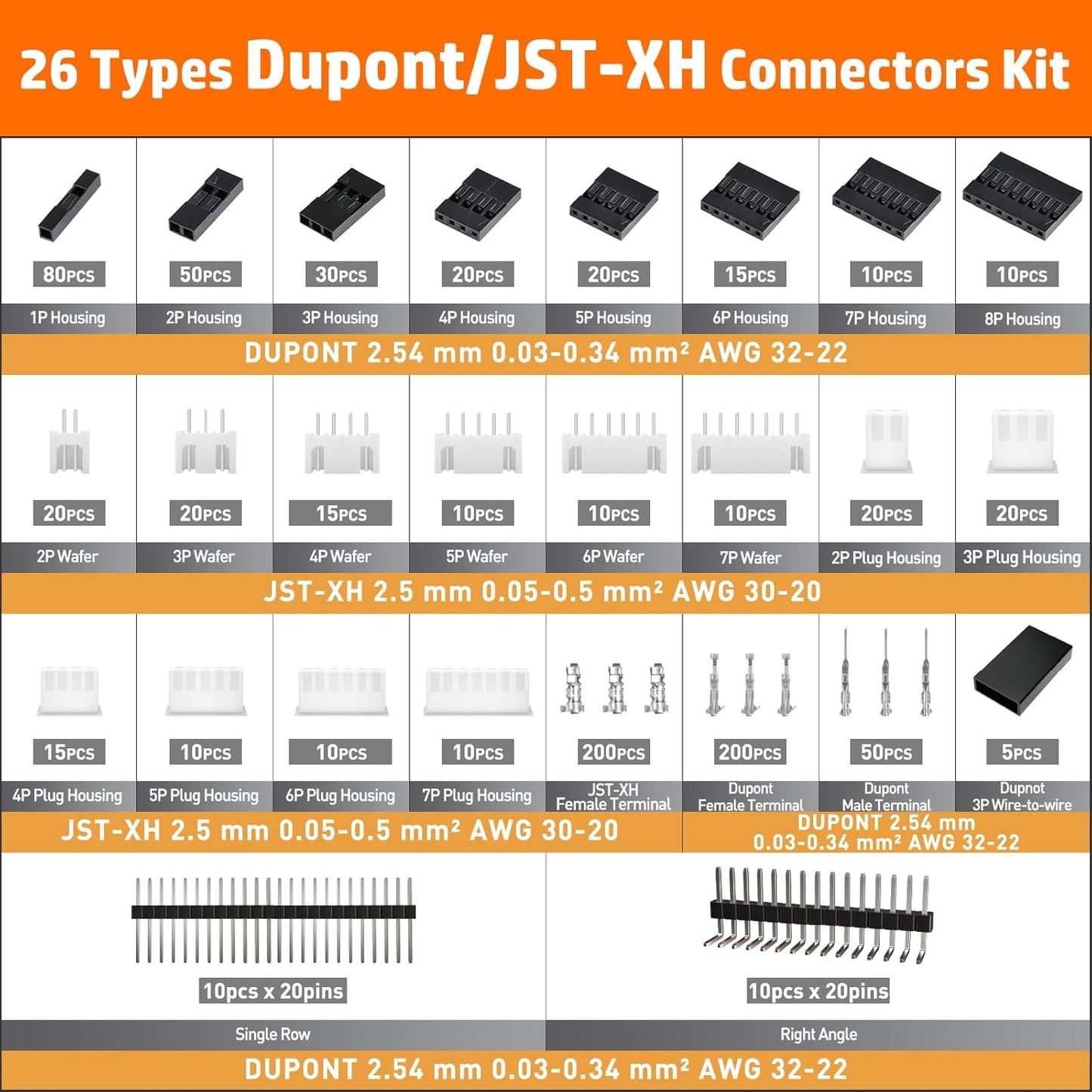 Crimping Tool and Dupont Connector Kit