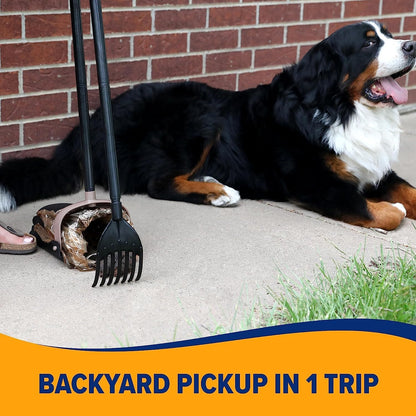 Dog Pooper Scooper Swivel Bin & Rake