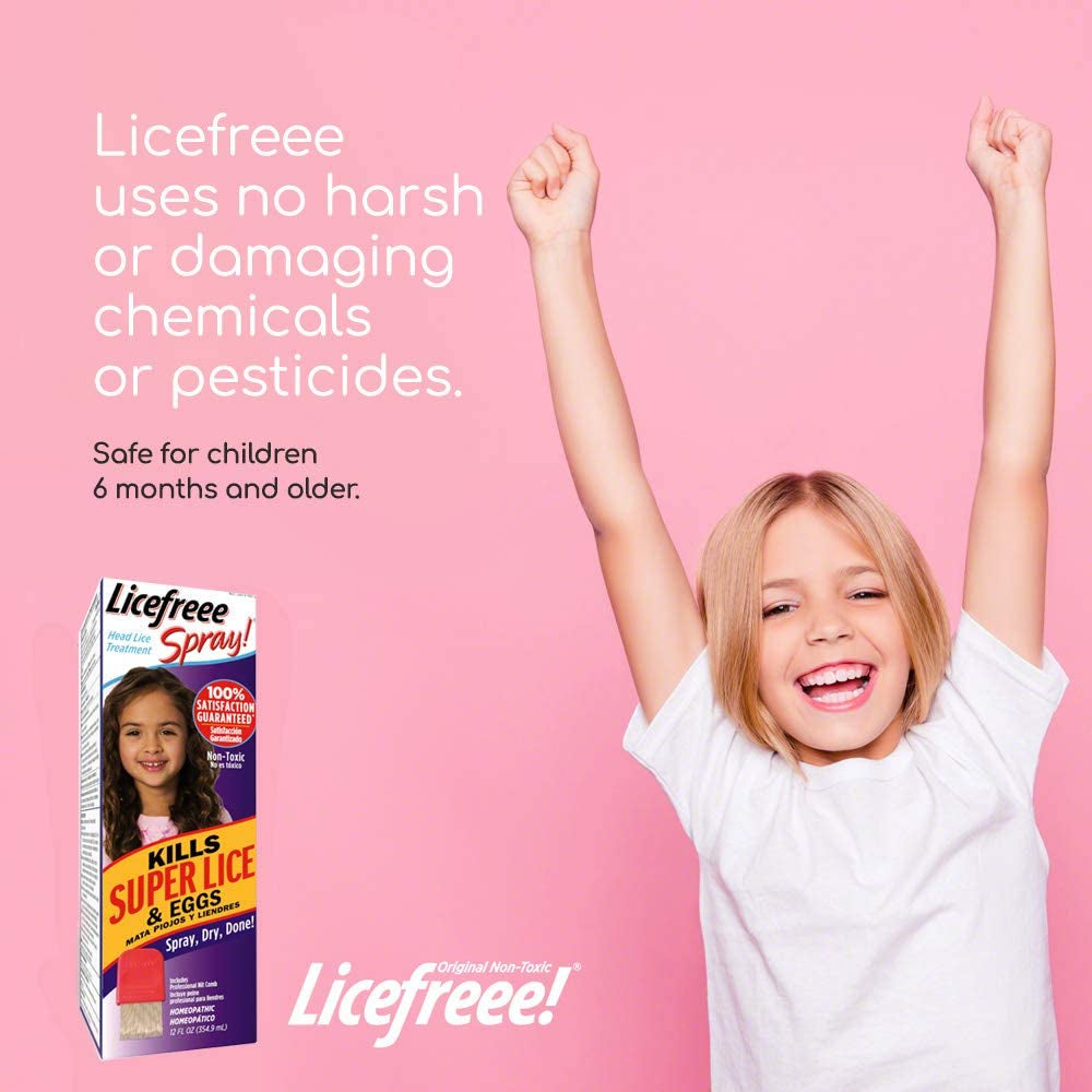 Licefreee Lice Spray for Kids Hair