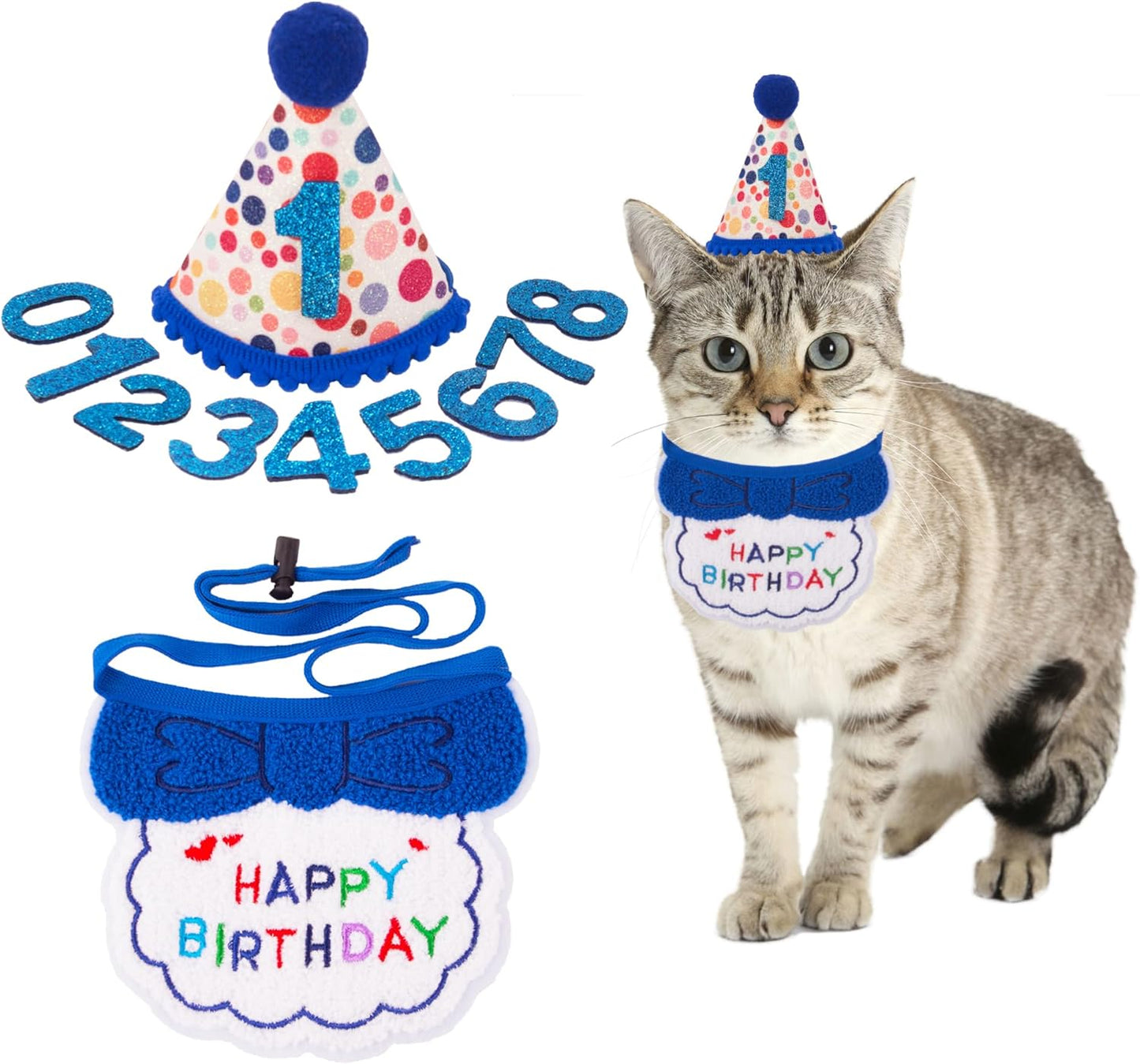 Cat Birthday Party Supplies Blue Boy Cat