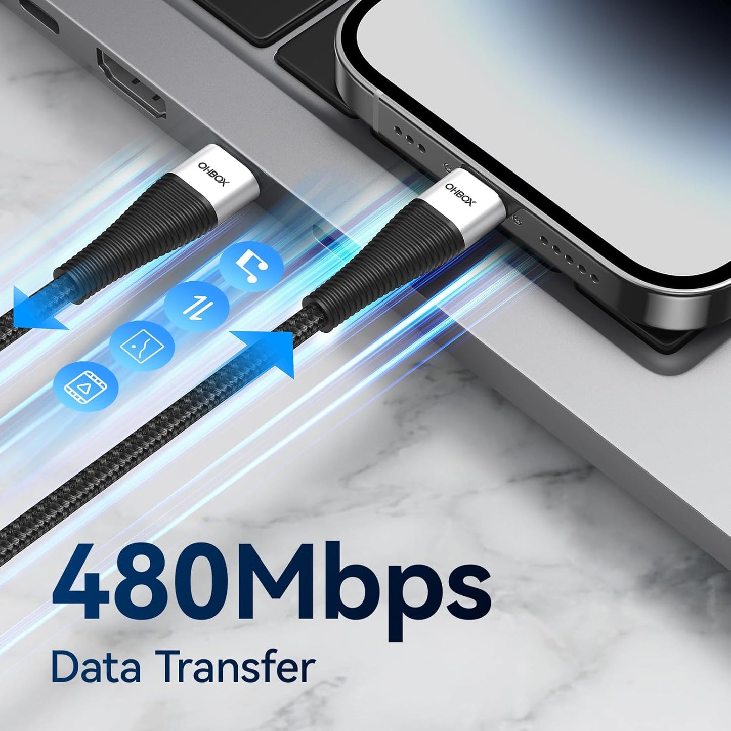 Extra Long USB C to USB C Cable 15FT