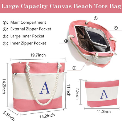 Beach Bags for Women Travel Canvas Beach