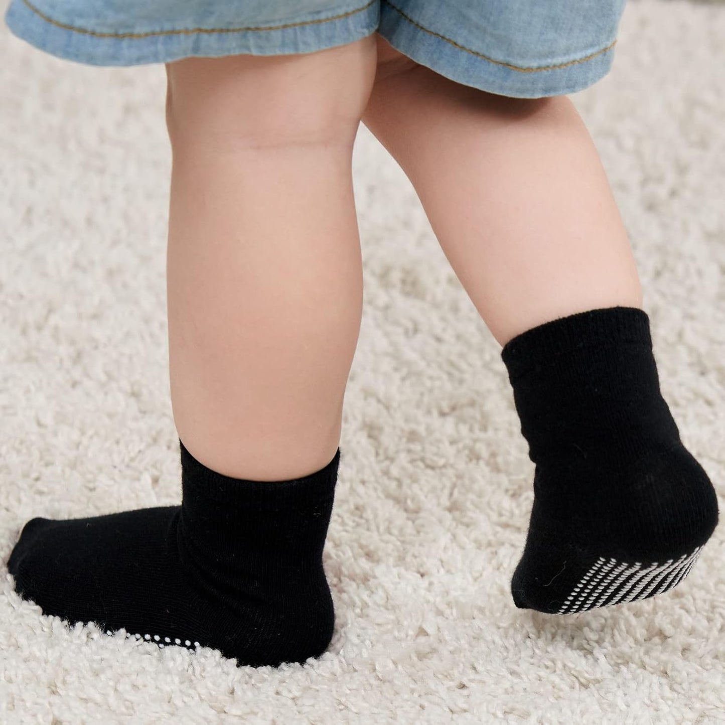 Baby Non Slip Grip Crew Socks