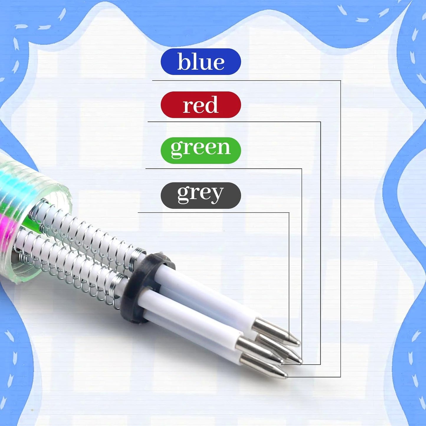 50Pcs Mini Multicolor Pens in One 4-In-1