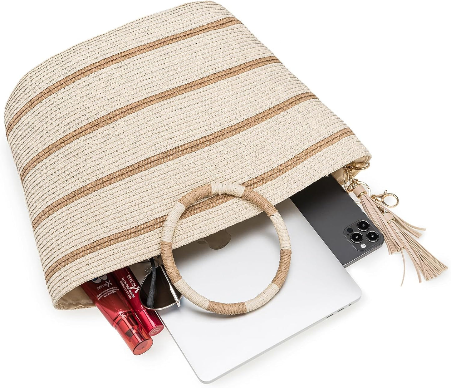 Beach Bags for Women Straw Tote Bag