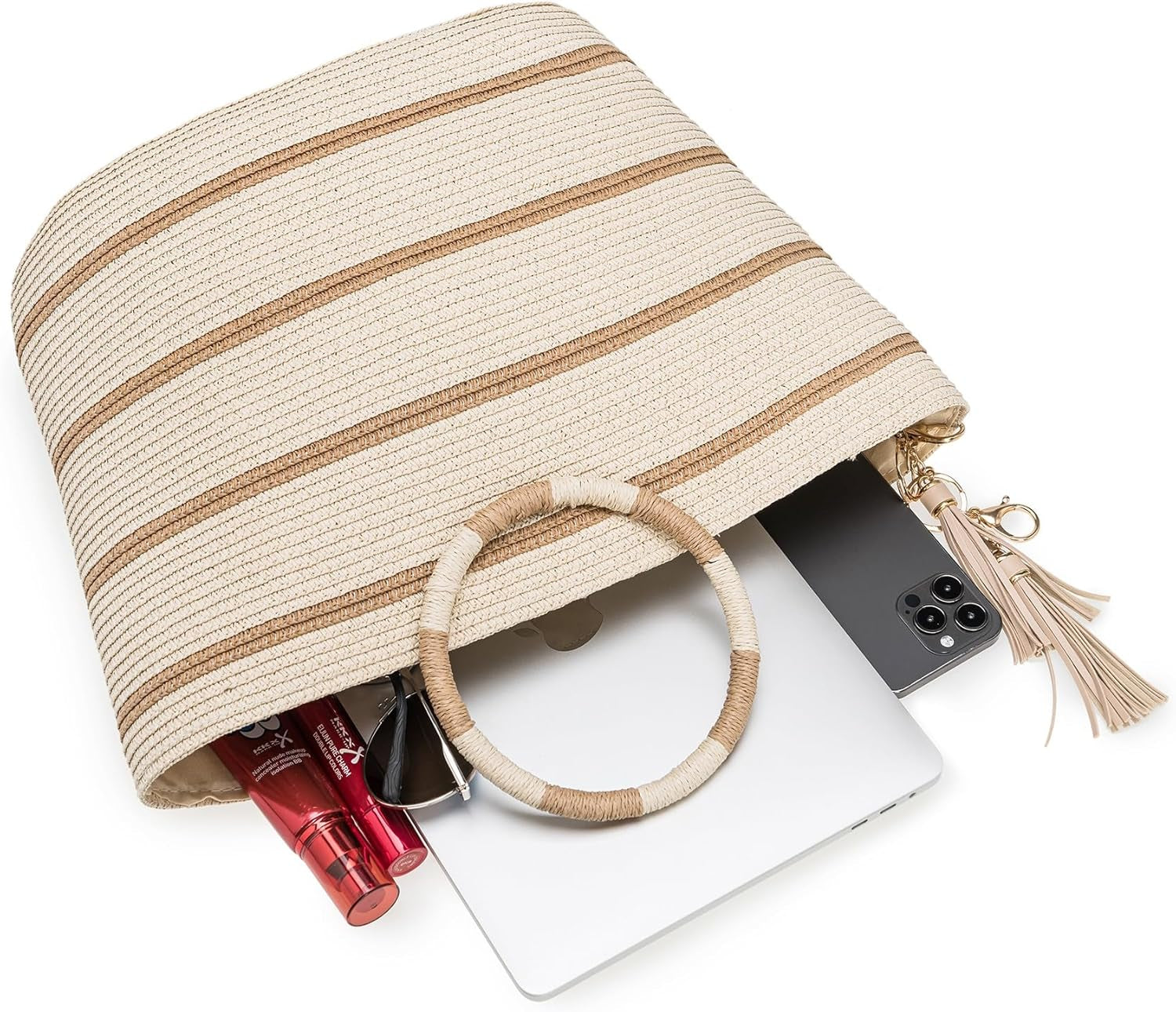 Beach Bags for Women Straw Tote Bag