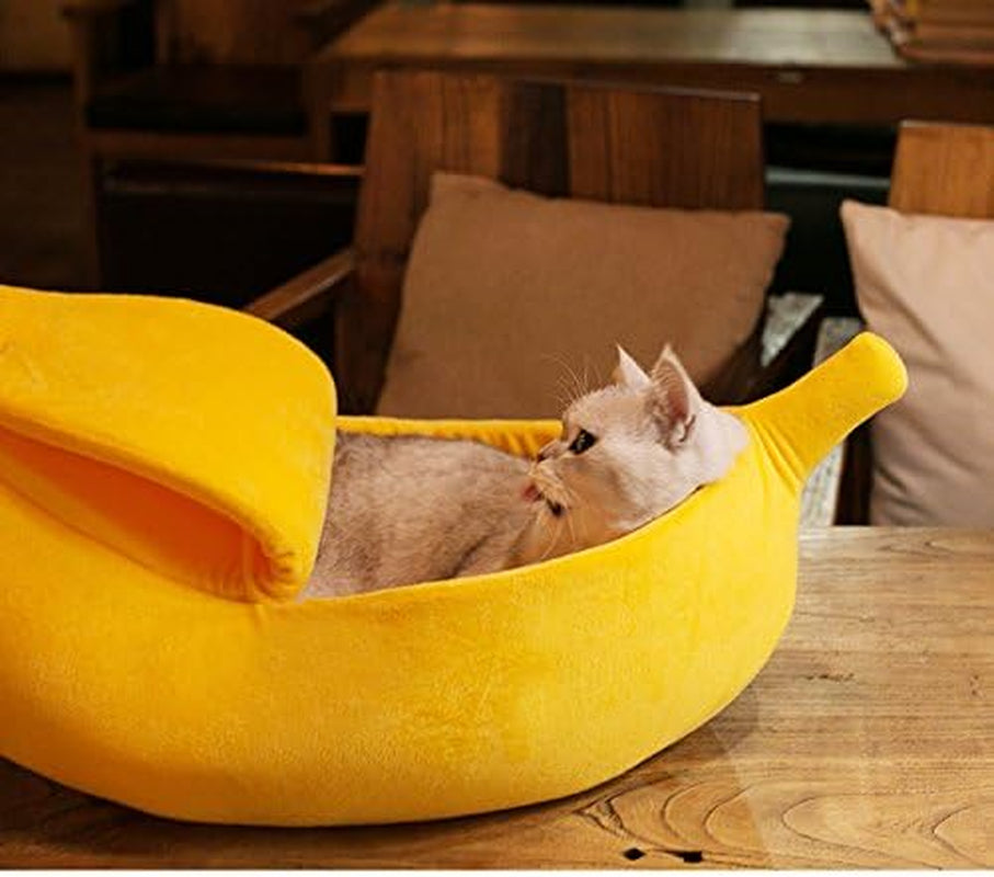· Cute Banana Cat Bed House Large Size