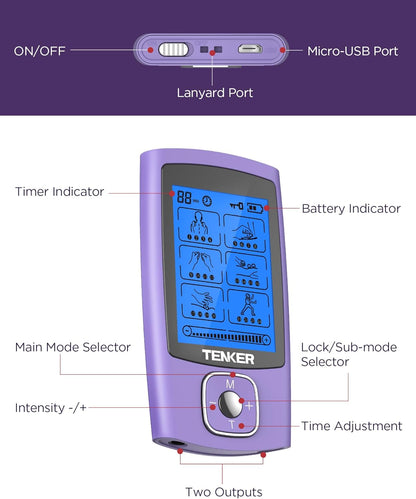 TENS Unit Muscle Stimulator, 24 Modes