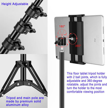 Ipad Tripod Stand, with 65 Inch Height
