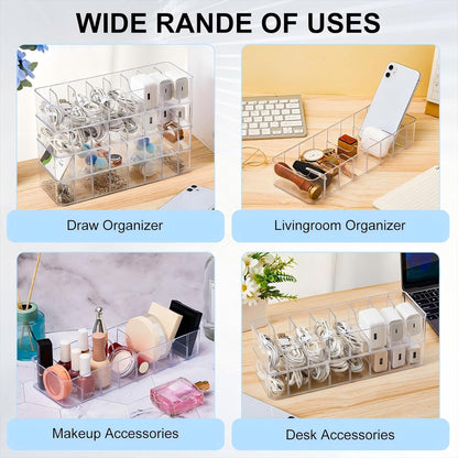2 Pcs Cable Organizer with 20 Wire Ties