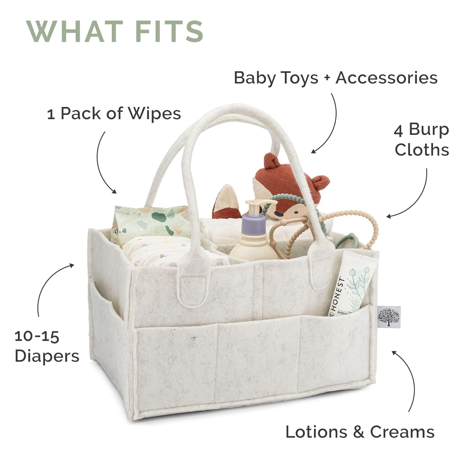 Parker Baby Diaper Caddy Nursery Storage