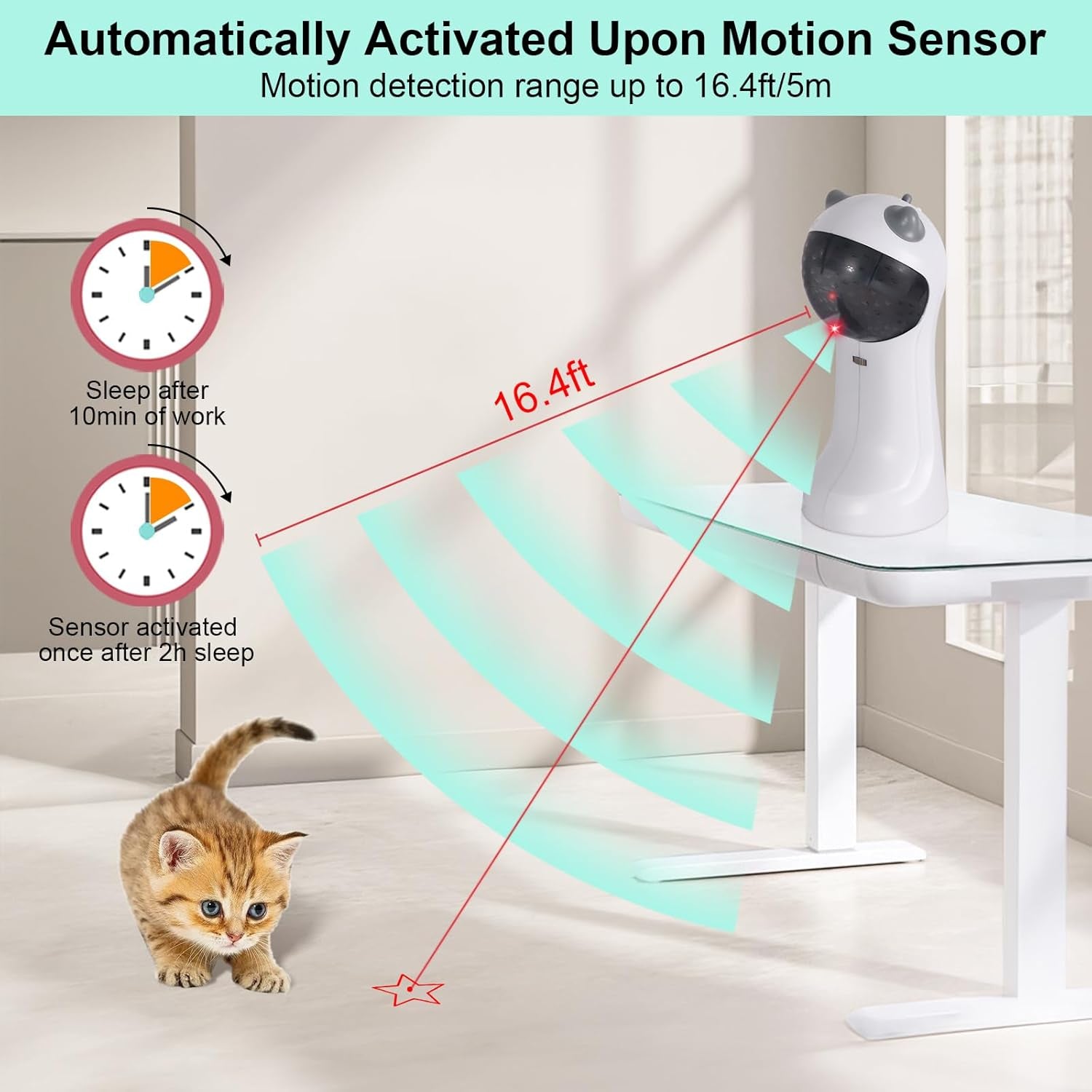 Cat Toy, Automatic Motion-Activated