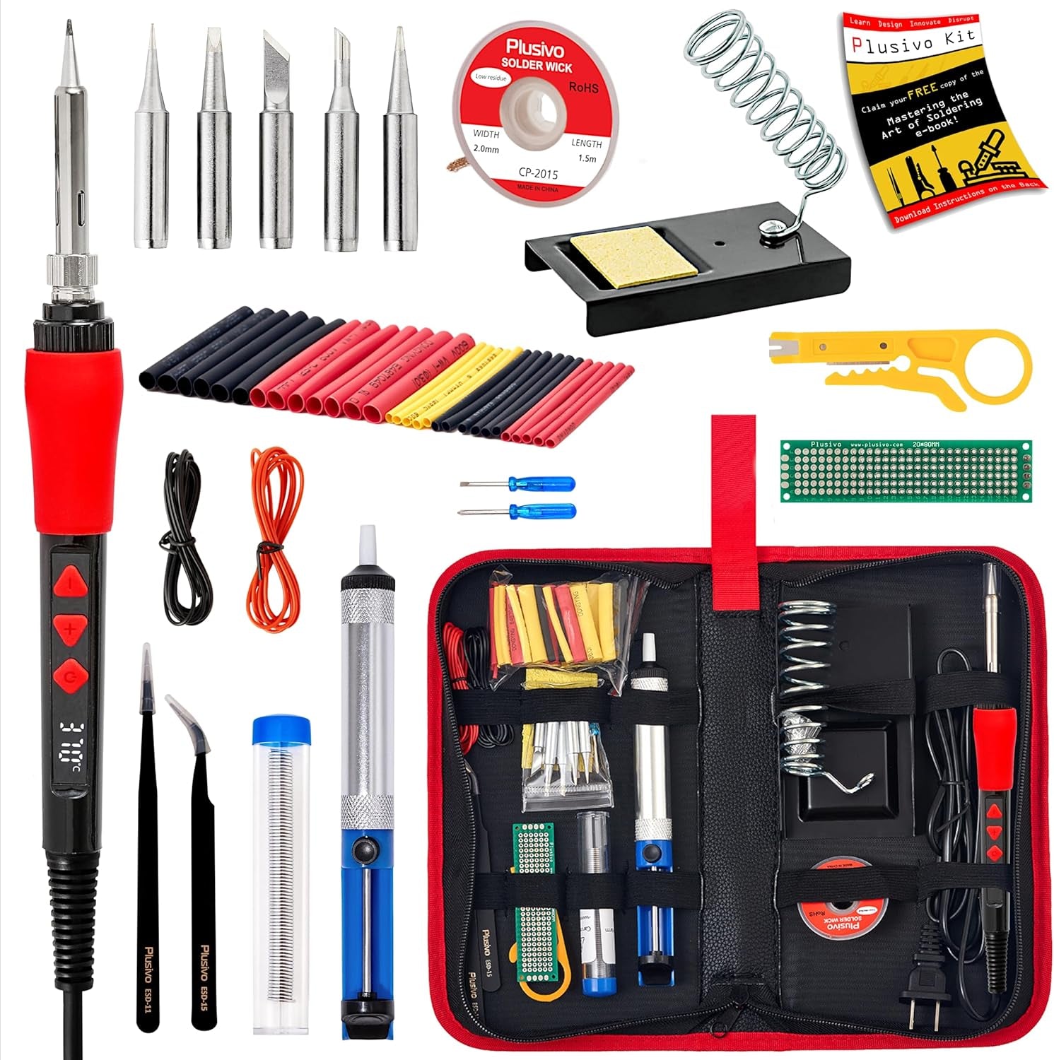 Soldering Iron Kit, 60W LED Display