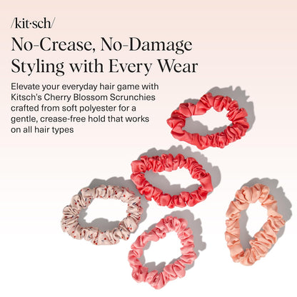 Ultra-Petite Satin Scrunchies for Women 