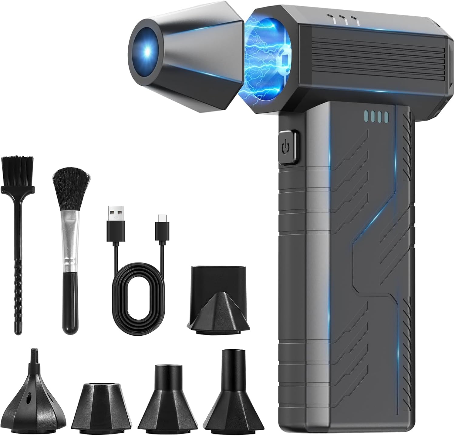 Compressed Air Duster,8000Mah130,000 RPM