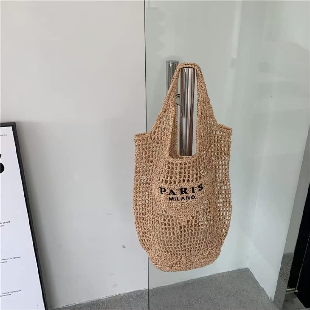 New Woven Bag Straw Mesh Tote Bag, Beach