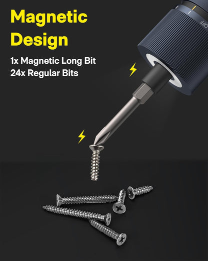 Electric Screwdriver Kit, Upgraded 1/4''