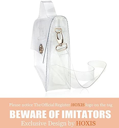 Clear Bag with Turn Lock Closure Women'S