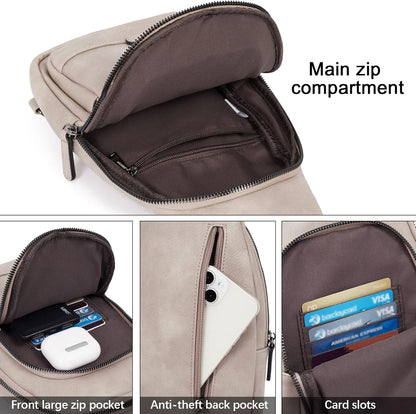 Crossbody Bags for Women Men,Leather 
