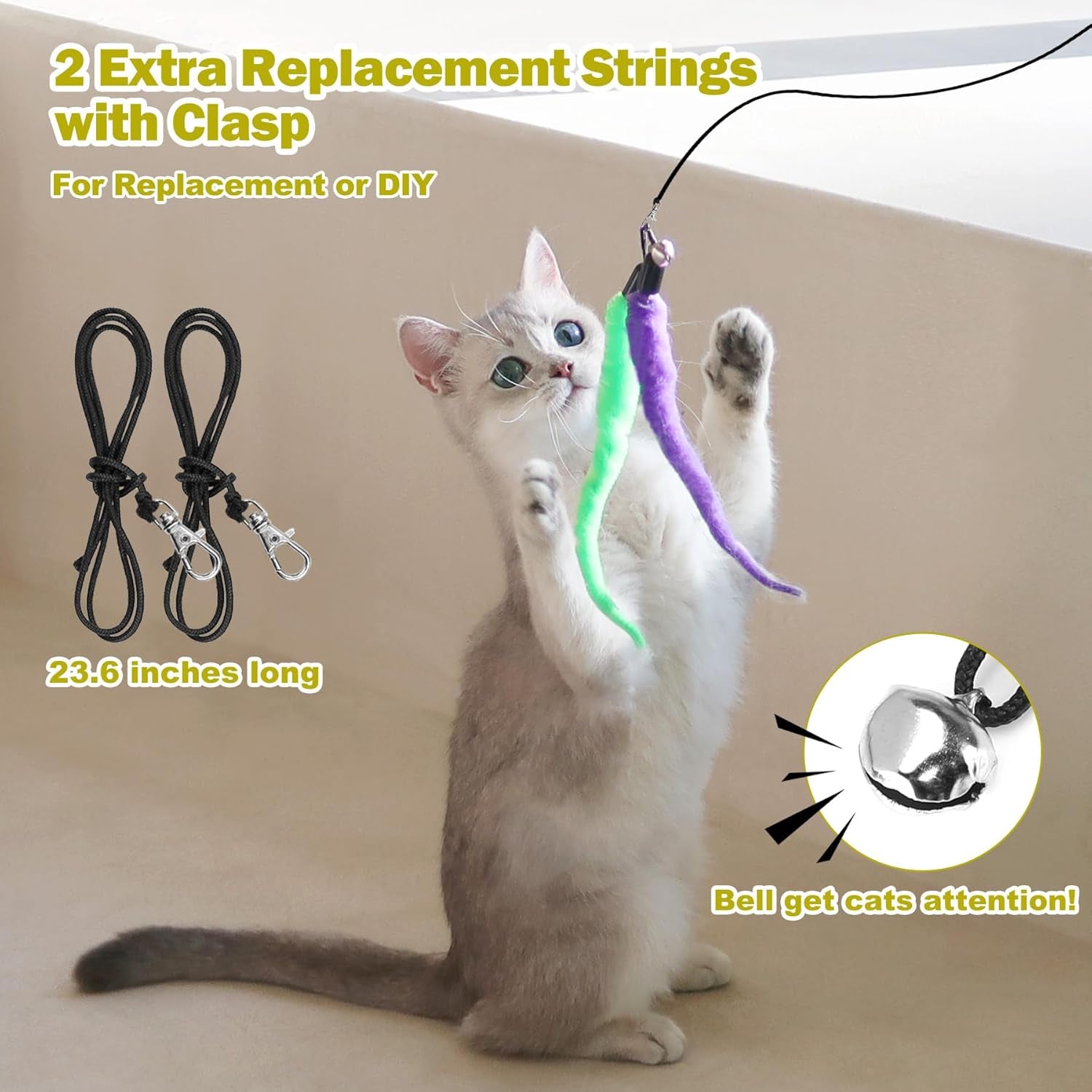 Cat Toys for Indoor Cats, Interactive 