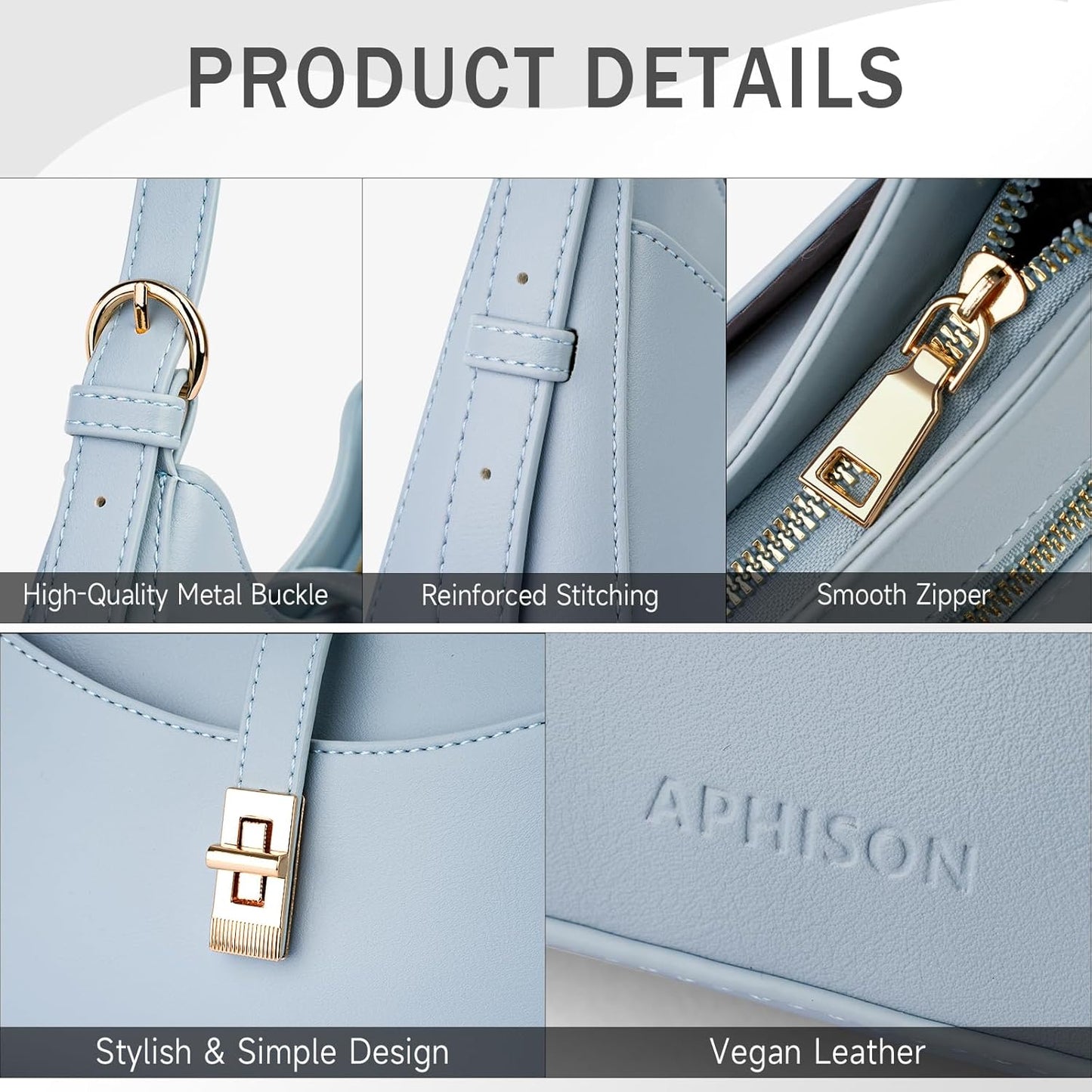 Shoulder Bag for Women Trendy, Vegan 