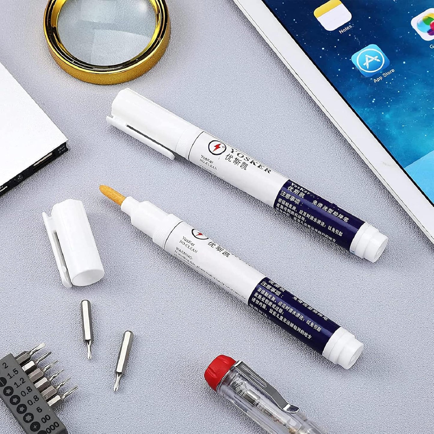 3 Pieces No Clean Soldering Pen Rosin