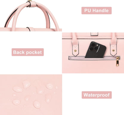 Laptop Bag for Women, 15-15.6 Inch PU 